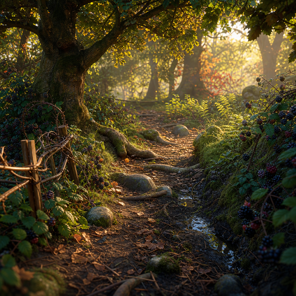 Acornbell Bramble Path