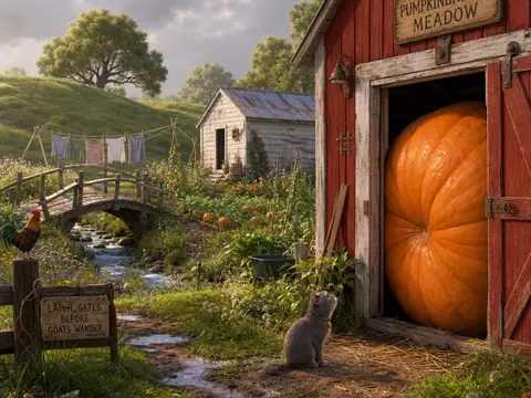 The Pumpkin Too Big for the Door