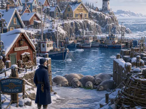 Seals in the Harbor Gate