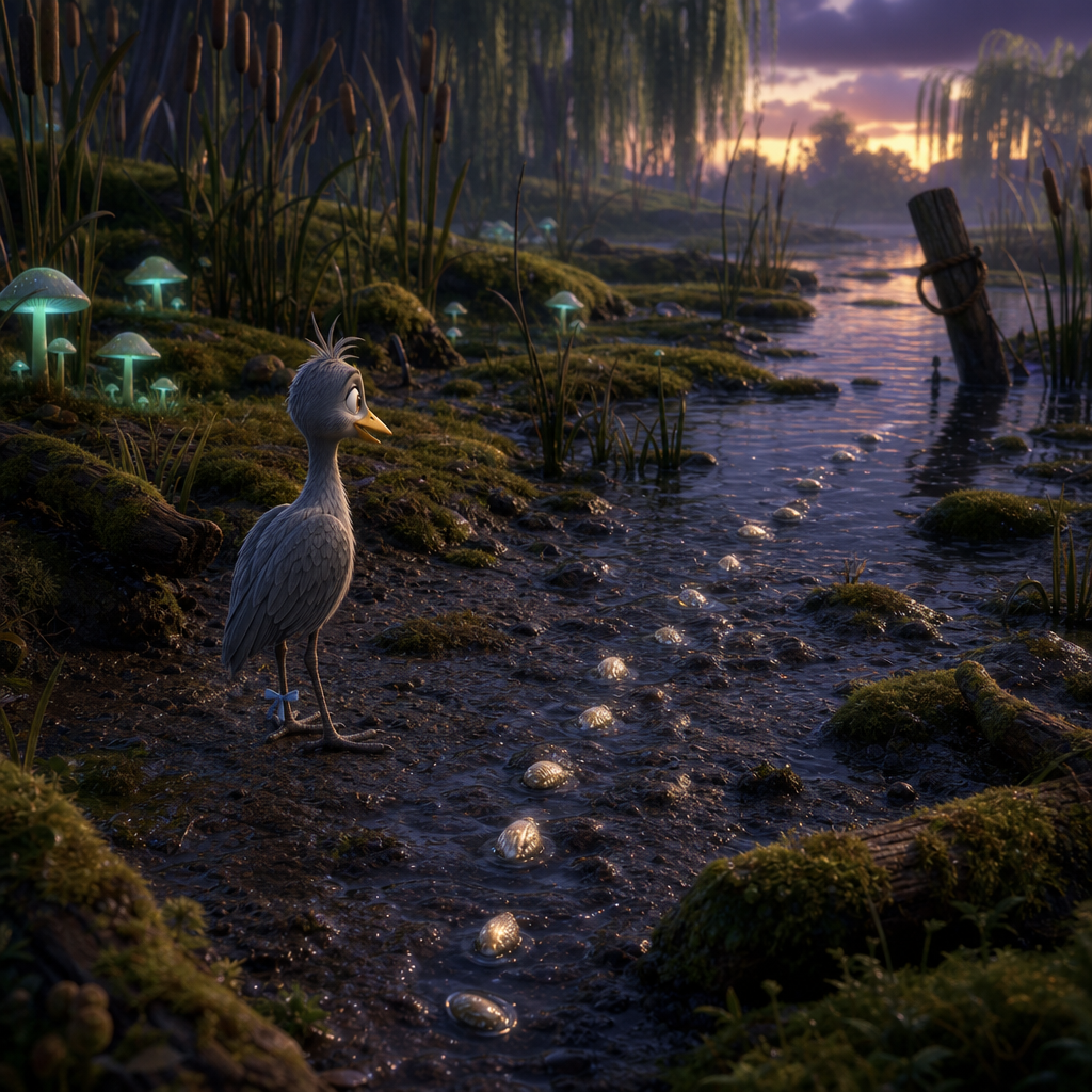 The Shell Trail in the Mud