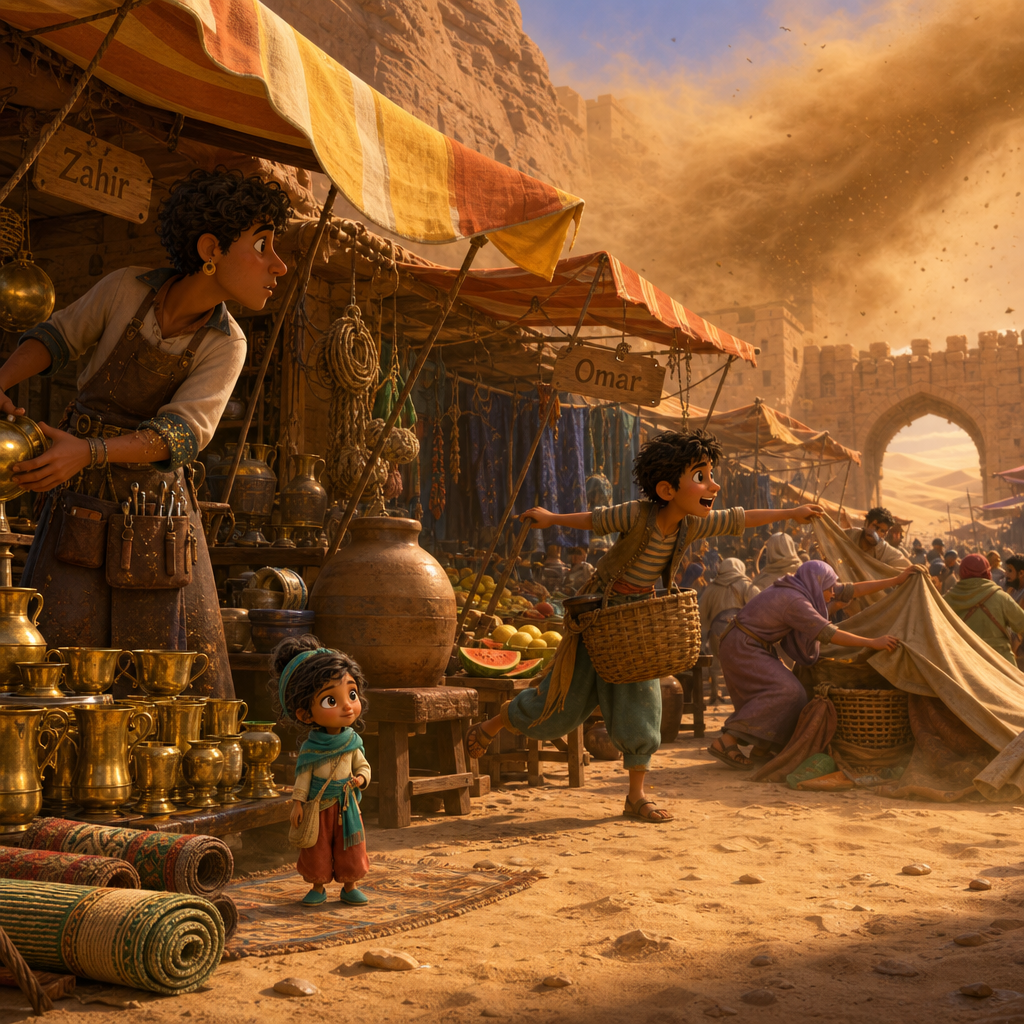Sandstorm at Market Hour