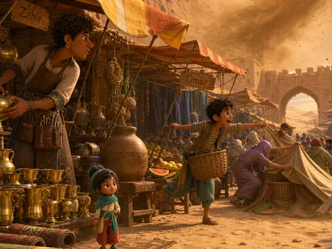 Sandstorm at Market Hour