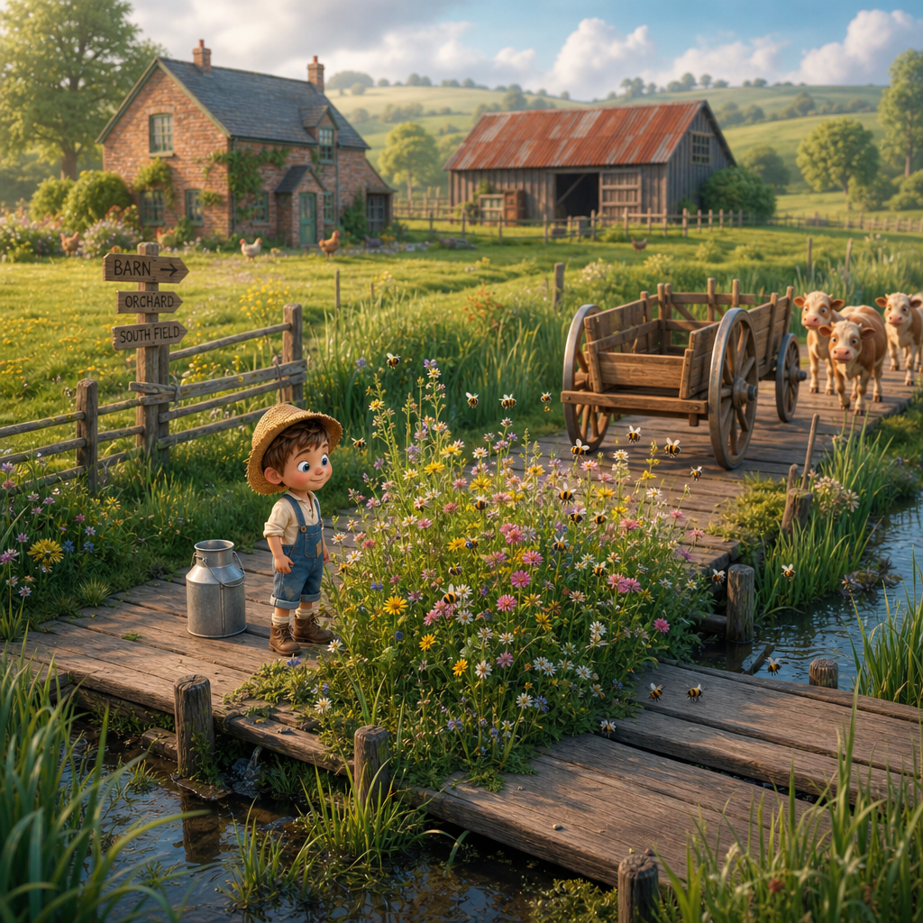 The Busy Flower Path