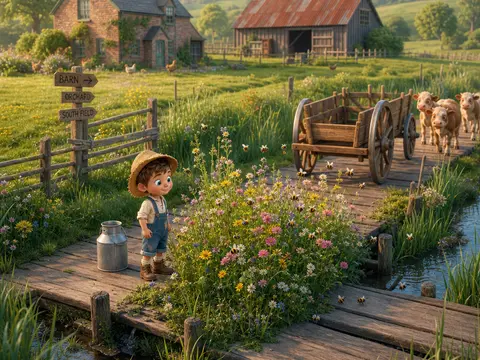 The Busy Flower Path
