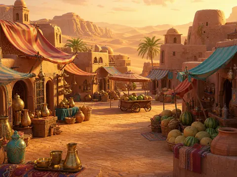 Saffron Dune Market