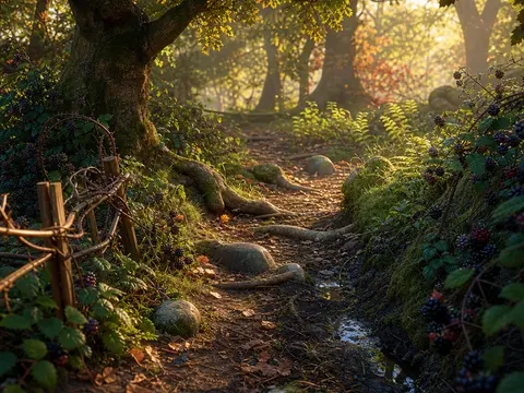 Acornbell Bramble Path